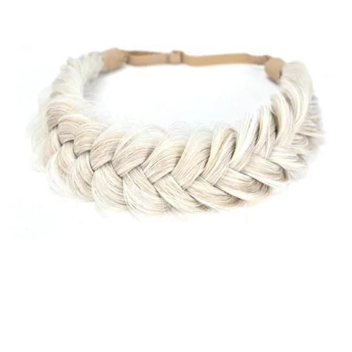 Miniatura 37 de Diadema trenzada, 2 hebras, clásica, gruesa, trenzada, ancha, elástica, de calidad, sintética, trenzada, para mujeres y niñas, estilo bohemio, 2.42