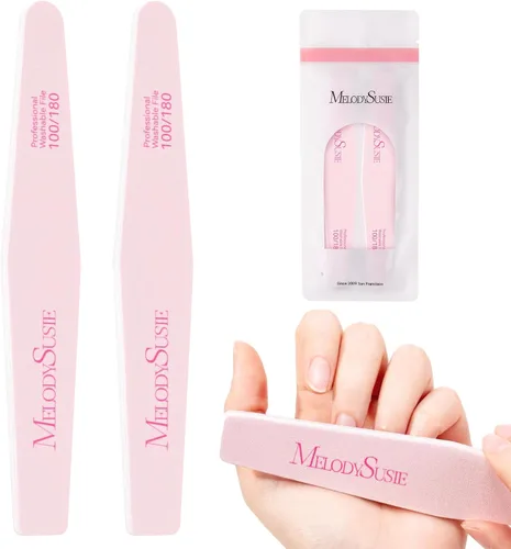 Miniatura 14 de MelodySusie Kit profesional de 16 piezas de pulidor de uñas, limas de uñas y tampones, bloque de pulidor de uñas, cepillo de uñas, kit de pulidores