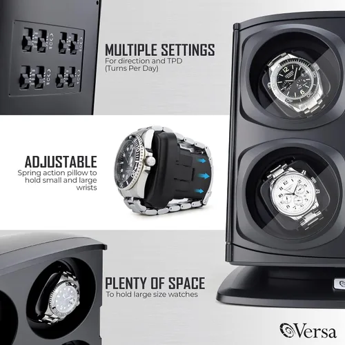 Miniatura 3 de Versa Quad carrete para reloj color negro
