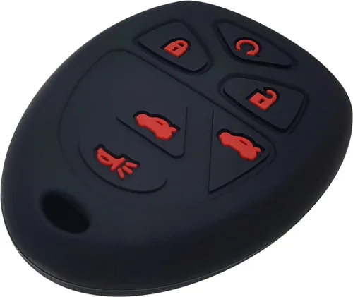Miniatura 4 de 2 piezas de fundas de silicona para llavero de 6 botones, carcasa remota, protector de llave compatible con Chevrolet Chevy Suburban Tahoe Traverse