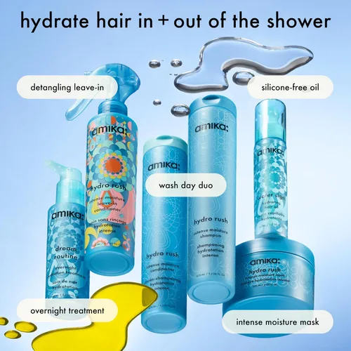 Miniatura 7 de amika hydro rush intense moisture shampoo with hyaluronic acid