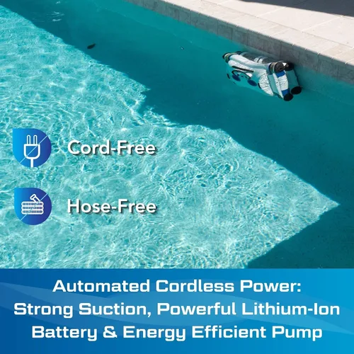Miniatura 7 de POOL BLASTER CX-1 - Limpiador robótico inalámbrico para piscinas, aspiradora automática para piscinas enterradas y sobre el suelo, aspiradora