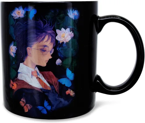 Taza de cerámica estilo anime de Harry Potter y Hermione Granger | Taza de café grande para té, expreso, cacao | Capacidad para 20 onzas