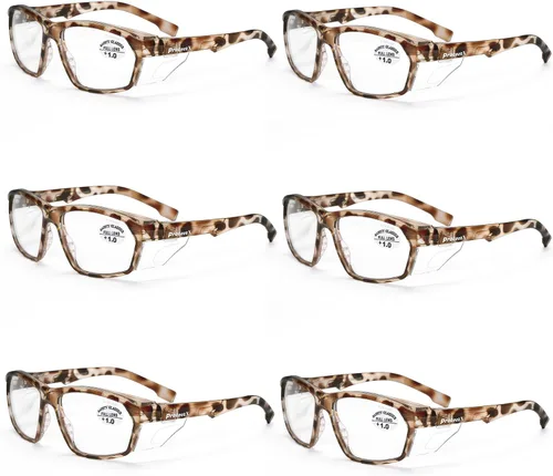 Miniatura 13 de ProtectX Lentes de lectura elegantes para mujeres y hombres, antivaho y antiarañazos, protección UV, gafas de seguridad antiimpactos