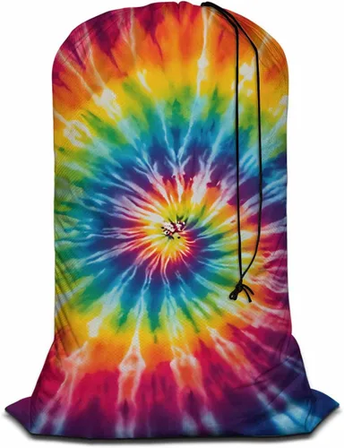 Miniatura 15 de Swono Grunge - Bolsa grande de ropa sucia para ropa sucia para cesta de lavandería, diseño de rayas patrióticas, estrellas envejecidas, lavable a
