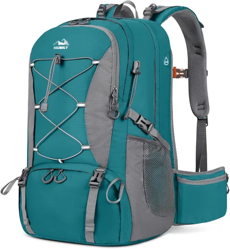 Miniatura 10 de NUBILY Mochila de senderismo de 50L impermeable para hombres y mujeres, mochila de camping ligera para senderismo al aire libre, mochila de viaje