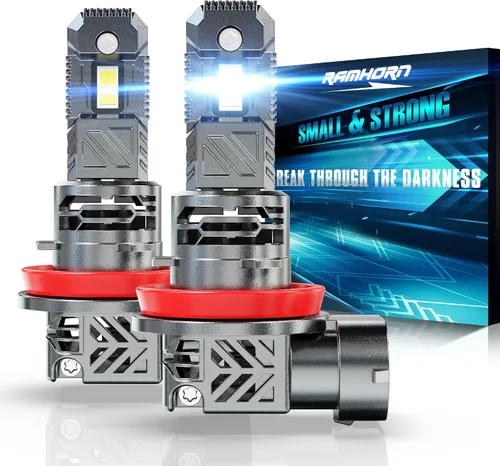 Miniatura 12 de RAMHORN Bombillas H4, bombillas 9003, 500% de brillo, diseño mejorado de 6500 K, luz antiniebla blanca fría Plug N-Play, paquete de 2