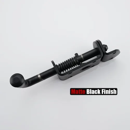Miniatura 6 de JQK pasador de perno de barril con resorte, pestillo de puerta de acero inoxidable 304 resistente y de alta calidad con espesor de 3 mm, 16 cm Negro
