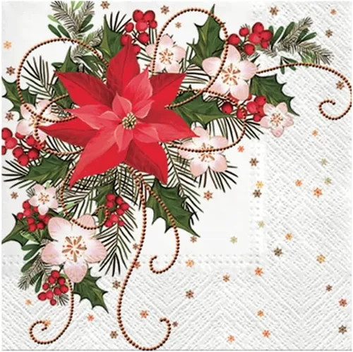 Miniatura 13 de AM Décor - 20 servilletas de papel de 3 capas de 3 capas para cenas de vacaciones, decoupage decorativo, 13 x 13 pulgadas (desplegadas)