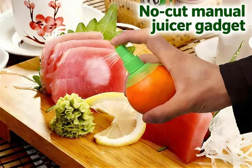 Miniatura 6 de Paquete de 2 pulverizadores de jugo de limón, jugo de naranja manual en aerosol cítrico para sabor fresco, exprimidor de limón para ensalada