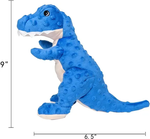 Miniatura 4 de DODODOLA Juguetes para Perros Juguete Azul de Dinosaurio para Perros Animales de Peluche Juguete para Masticar de Felpa Chillón Juguetes