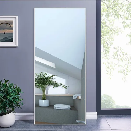 Miniatura 13 de MIRUO - Espejo de pared para colgar sobre la puerta, marco de poliestireno para baño, dormitorio, sala de estar, dormitorio y más
