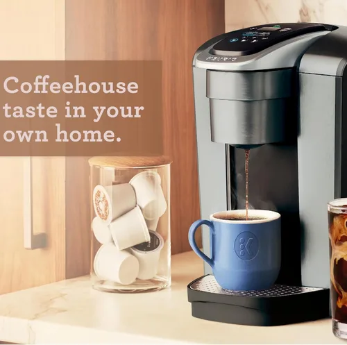 Miniatura 12 de Keurig K-Elite - Cafetera de cápsulas K-Cup de una sola porción, con control de fuerza y temperatura, capacidad de café helado, tamaño de Brushed