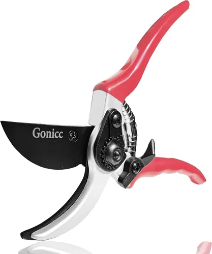 Tijeras podadoras profesionales con filo profesional Gonicc de 8 pulgadas (GPPS-1002), tijeras podadoras para árbol, cortadora de mano, tijeras para