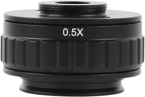 Kit de accesorios para microscopio C, adaptadores de montaje en C, lente 0.35X 0.5X 1X CTV para microscopio estéreo trinocular de 0.984 in