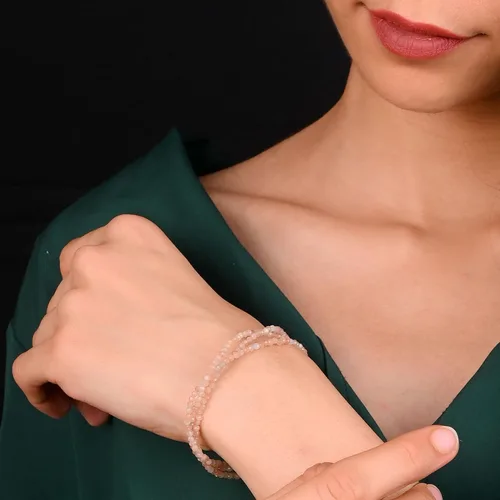 Miniatura 47 de Gempires Natural Multi Strand Beaded Bracelets Lightweight Handmade Gemstone Jewelry Hypoallergenic 8 Inch Gold Plated Stylish Everyday Wear Jewelry