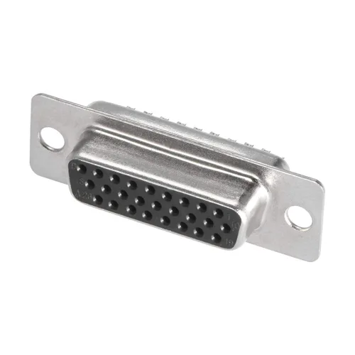 uxcell Conector D-sub DB26 hembra de 26 pines 3 filas terminal de puerto para equipos mecánicos computadoras CNC paquete de 8