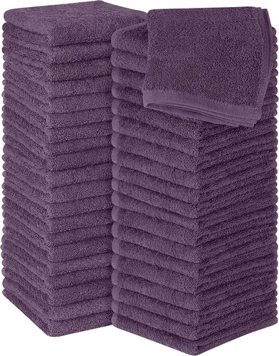 Miniatura 11 de Utopia Towels Juego de 12 paños de algodón – 100% algodón hilado en anillo, paños de franela de alta calidad, altamente absorbentes y suaves al Beige