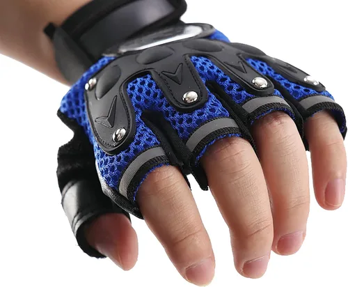 Miniatura 18 de IPENNY Guantes de entrenamiento unisex para hombre y mujer, guantes de ciclismo de medio dedo, transpirables, elásticos, guantes de ciclismo