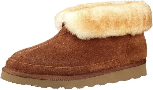 PAMIR Botines de piel de oveja para hombre con espuma viscoelástica para interiores y exteriores