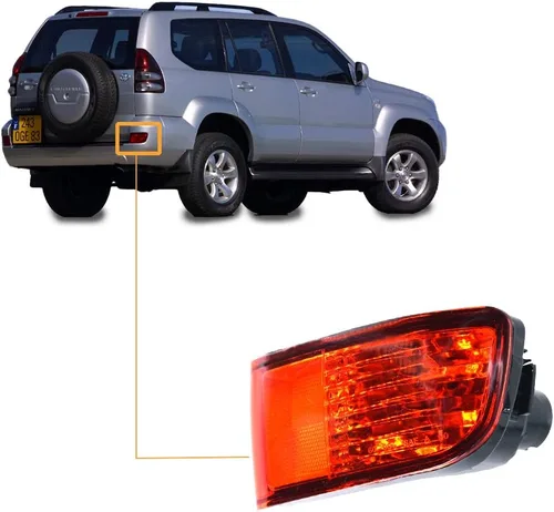 Miniatura 5 de Reflector de parachoques trasero para Toyota 4Runner 2003-2005 Toyota Land Cruiser Prado 120 (lado del pasajero)