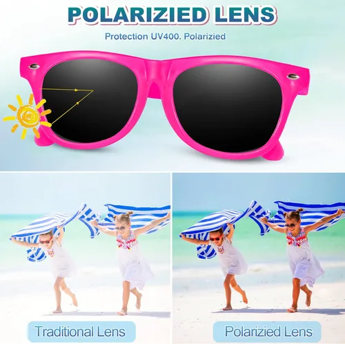 Miniatura 3 de GINMIC Gafas de sol para niños, regalos de fiesta, paquete de 12 lentes de sol neón para niños, niños y niñas, gran regalo para suministros