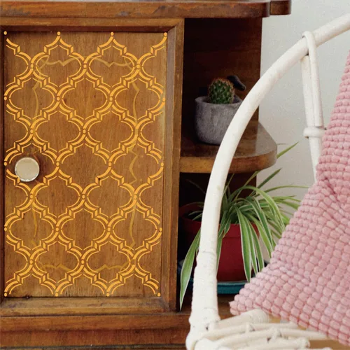 Miniatura 5 de 4 plantillas de pared de 12 x 12 pulgadas para pintar en la pared, azulejos de madera, plantillas reutilizables para muebles, plantilla de dibujo