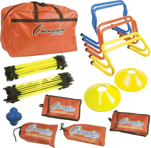 Champion Sports SAGKIT Kit de entrenamiento de agilidad de velocidad, 15 uds./bolsa