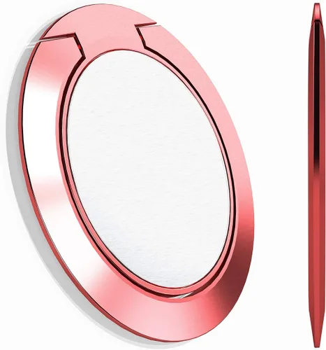El soporte de anillo de teléfono más delgado del mundo, Attom Tech Tomorotec soporte ultra delgado para anillo de teléfono celular para montaje Rosa