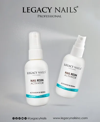 Miniatura 4 de Legacy Nails Profesional - Activador de resina para uñas, espray para sistemas de uñas acrílicas y de gel, activador adhesivo de uñas de secado