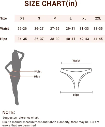 Miniatura 4 de Jo & Bette Tangas de algodón para mujer, ropa interior de bikini, tangas sin costuras, transpirables, paquete de 6 o 12