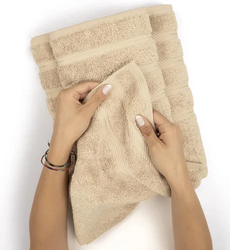 Miniatura 5 de American Soft Linen - Toallas de mano para baño, 100% algodón turco, juego de 4 toallas, 600 GSM, toallas de mano, cara, para cocina, toallas