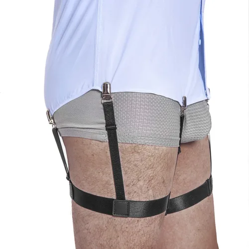 Miniatura 3 de Mens Shirt Stays Garters Holders Premium Shirt Stays for Men Police Military Law Enforment, Elastic Shirt Tuckers