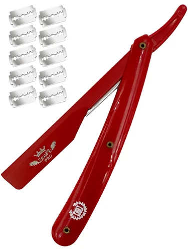 Miniatura 6 de Barbero Cuchilla Navaja Navaja - Cuchillas de afeitar rectas, sin afeitar, afeitado clásico, acero inoxidable