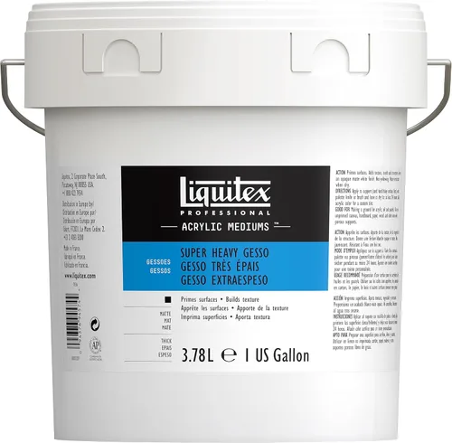 Miniatura 16 de Liquitex Basics Tubo mediano de Gesso para aplicación en superficies, 8.5 onzas, Blanco, 16 onzas