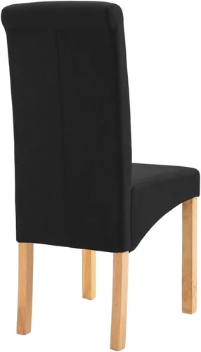 Miniatura 6 de Dining Chairs 2 Pcs Black Fabric,Living Room Dining Chairs,Counter Dining Chairs Suitable for Daily Dining Or Special Events Such As Meetings