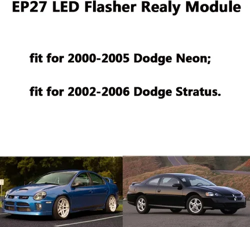 Miniatura 6 de Relé intermitente LED EP27 de 5 pines para Chrysler PT Cruiser 2001-05 Dodge Neon 2000-05 Dodge Viper 2003-10 Señal de giro electrónica LED