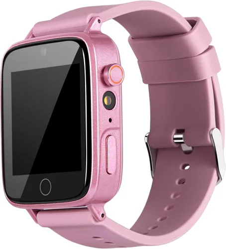Reloj Interactivo para Niños con Cámara y Juegos: 26 Rompecabezas, 104 Tarjetas de Aprendizaje, Reproductor de Música, Podómetro - Pantalla a Color