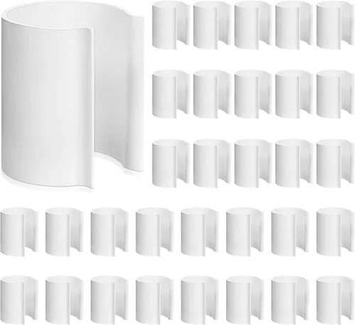 Miniatura 9 de Jetec 16 clips blancos para cubierta de piscina para piscinas sobre el suelo, abrazaderas de PVC para piscina, clips de cubierta de protección