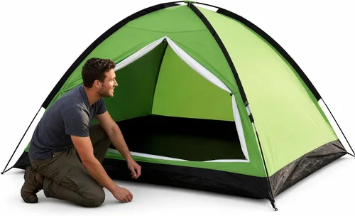 XL Camping Tent 1/2 Person Small Tents Lightweight Waterproof Adult Kids