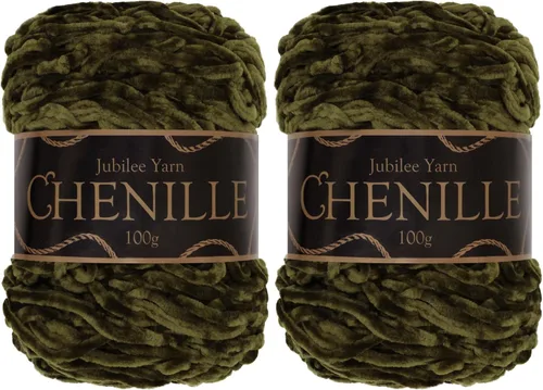 Miniatura 9 de JubileeYarn - Hilo de chenilla (3.53 oz/poliéster peinado, circonita), 1 pastel