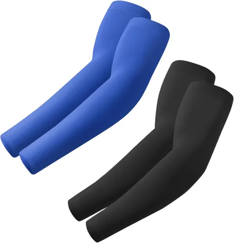 Miniatura 14 de ROXUN Mangas de brazo, compresión deportiva de protección solar UV refrescante para hombres/mujeres