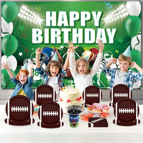 Miniatura 2 de 96 platos y servilletas de fútbol - Decoraciones y recuerdos para fiestas de cumpleaños