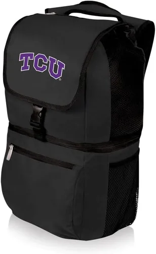 PICNIC TIME NCAA TCU Horned Frogs Zuma - Mochila térmica aislada, color negro