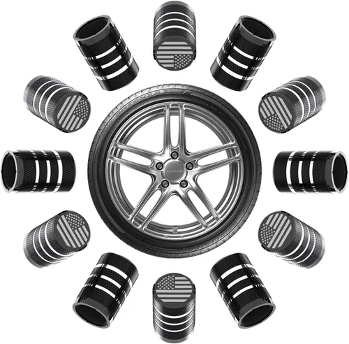 Miniatura 8 de BFXM 12 tapas de vástago de válvula de neumático de automóvil, tapa de aire de neumático para automóvil, cubiertas universales de vástago, Universal