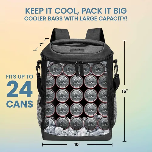 Miniatura 3 de Bolsa térmica suave personalizada – Personaliza tu bolsa aislada Mochila para eventos corporativos o regalos – Bolsa térmica portátil
