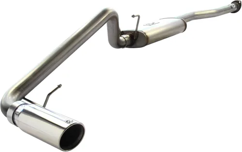 aFe (49-46004) Sistema de escape de acero inoxidable 409 de 2.5 pulgadas con punta pulida de acero inoxidable 304 para Toyota Tacoma L4 2.4L/2.7L