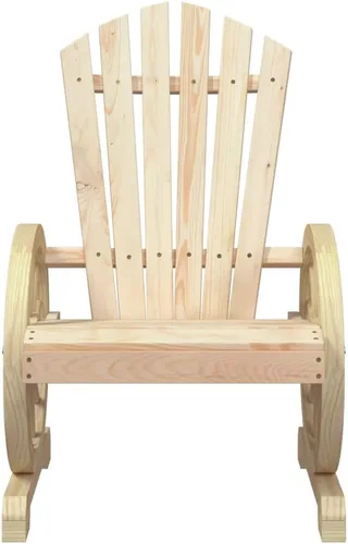 Miniatura 6 de vidaXL Patio Adirondack Chair, Chaise Lounge Chair, Lawn Chair for Balcony Backyard Deck, Outdoor Seating, Farmhouse Style, Solid Wood Fir Marrón