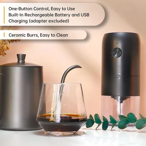 Miniatura 3 de Kit de Café SuperCook para Verter con Hervidor, Molinillo Eléctrico, Kit de Café para Acampar y Viajes, Ideal para Regalo de Cumpleaños o Aniversario