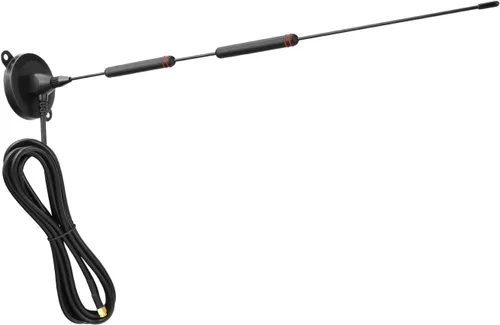 Miniatura 8 de Bingfu Alta ganancia 10dBi 0.14 oz LTE Base magnética celular MIMO SMA antena macho con cable RG58 compatible con 4G LTE Router CPE inalámbrico